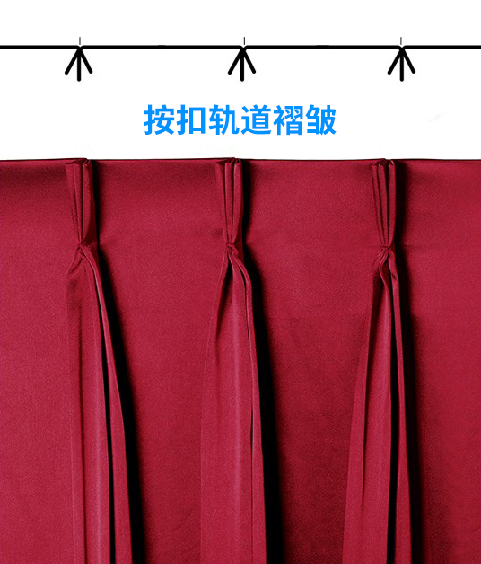 通用舞臺吊桿帶您了解箱形\平行\刀形\捏形\按扣軌道等舞臺幕布褶皺類型(附圖)